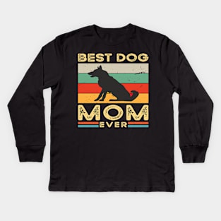 Best dog mom ever Kids Long Sleeve T-Shirt